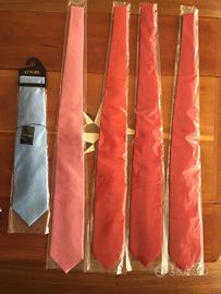 5 cravatte uomo nuove