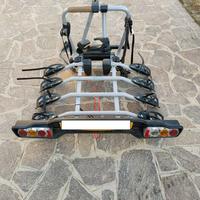 Portabiciclette auto gancio traino 4 posti