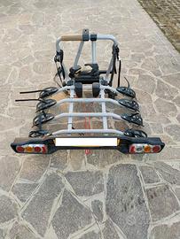 Portabiciclette auto gancio traino 4 posti