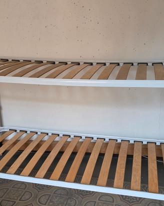 Letto a castello a una piazza in ferro