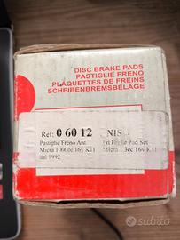 Pastiglie Anteriori per Nissan Micra K11 - 1992