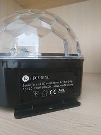 semisfera luci led colorate