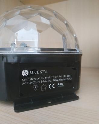 semisfera luci led colorate