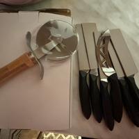 Set 6 coltelli pizza con rotella
