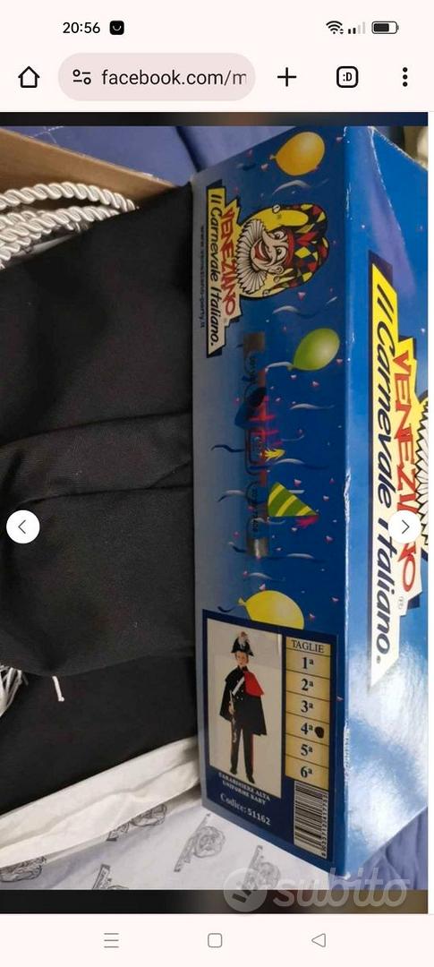 Vestito carnevale carabiniere 4 anni - Tutto per i bambini In vendita a  Caserta