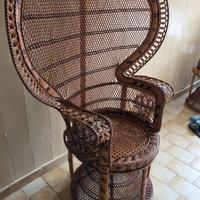poltrona in vimini