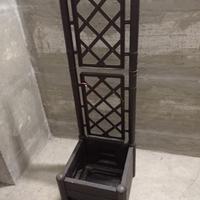 Porta vaso con spelliera