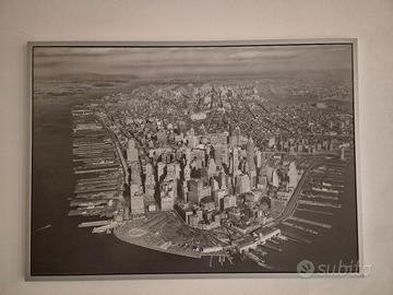 quadro stampato città New York con cornice 