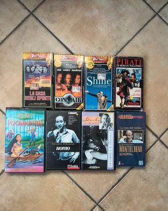 Lotto di 8 videocassette VHS originali, alcune anc