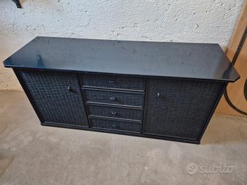 madina/credenza in midollino