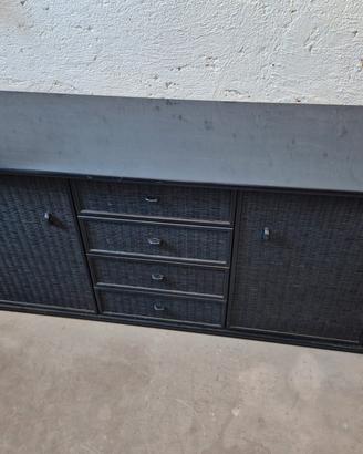 madina/credenza in midollino