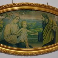 Quadro cattolico antico 87x46cm