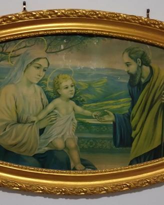 Quadro cattolico antico 87x46cm