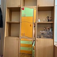 LIBRERIA ALTA 258cm con ante e specchio
