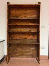Libreria in Legno Massello Stile rustico