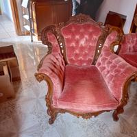 divano più 2 poltrone vintage 