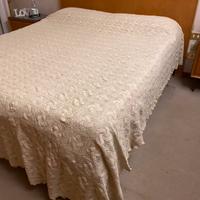 Copriletto matrimoniale uncinetto écru