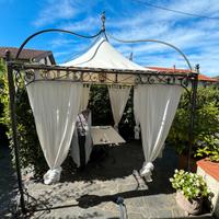 Gazebo in ferro battuto antracite