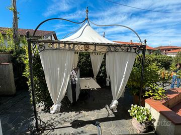 Gazebo in ferro battuto antracite