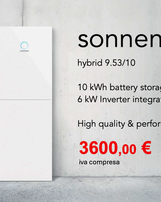 Batteria fotovoltaico 10 kWh con Inverter 6 kW