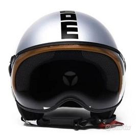 Casco Moto Jet Momo Design Fighter Heritage Grigio