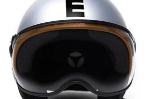 Casco Moto Jet Momo Design Fighter Heritage Grigio