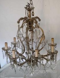 lampadario a gocce vintage stile mariateresa