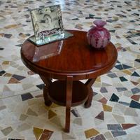 Intarsio a scudo- Tavolino deco