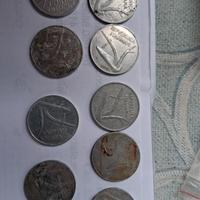 monete da lire italiana anno.51/52/53/56 pz 9