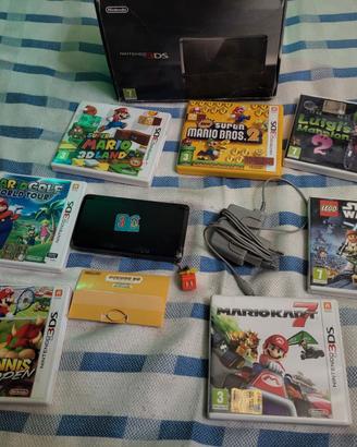 🎮 Nintendo 3DS + 7 giochi Mario – tutto originale