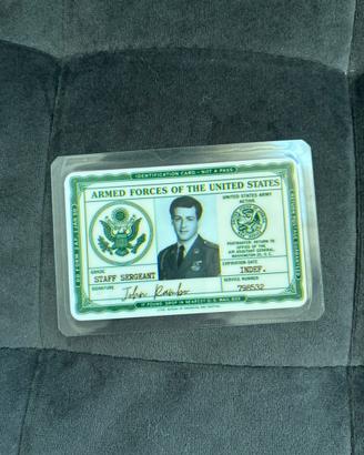 Prop Tessera/Memorabilia John Rambo