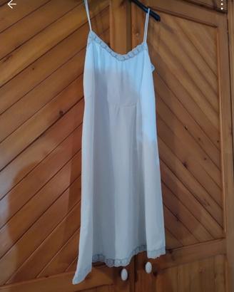Sottoveste in nylon bianca 