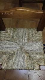 Impagliatura naturale di sedie