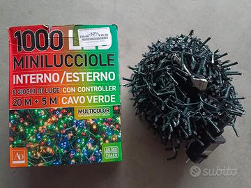 Luci Natale 25 metri interno esterno led