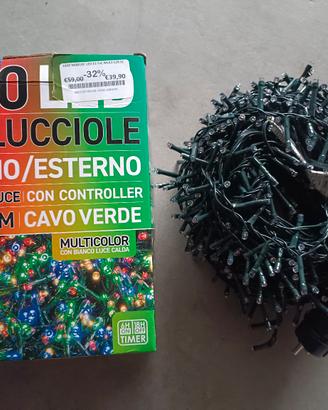 Luci Natale 25 metri interno esterno led