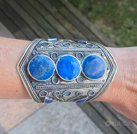 Bracciale d'epoca con lapislazzuli