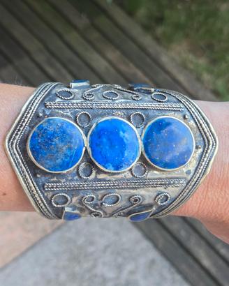 Bracciale d'epoca con lapislazzuli