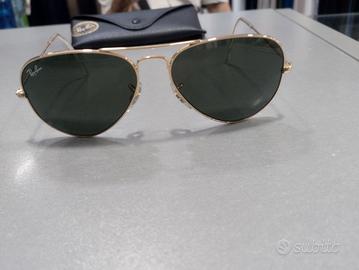 A1284 Ray ban rb3025 oro lenti nero tg55 nuovi