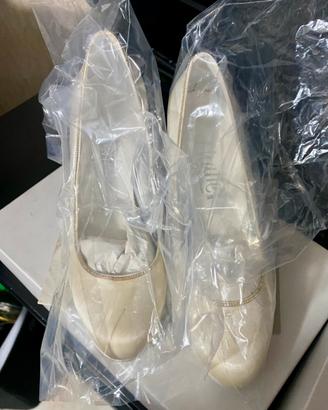 Scarpe sposa In Thulle by Melluso – Bianco – n.36