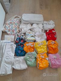 Set pannolini lavabili vari e vendibili anche sing