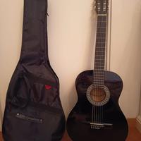 Chitarra classica nera + accessori 