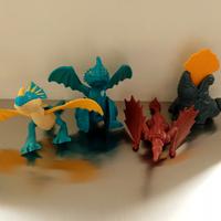 Dragon Trainer Dreamworks 4 Draghi da collezione 