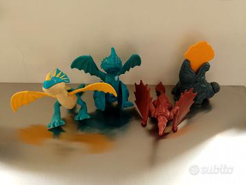 Dragon Trainer Dreamworks 4 Draghi da collezione 