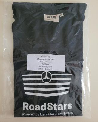 Maglietta nera Mercedes Truck unisex taglia XL