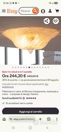 plafoniere vetro di murano
