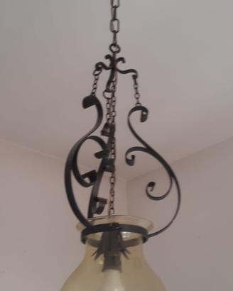 Lampadario epoca vetro