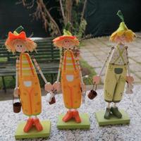 Nr. 3 mini Spaventapasseri in legno