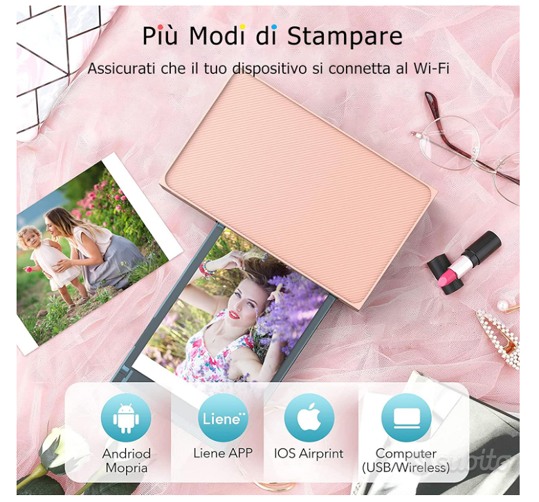 Liene Stampante Fotografica per SmartphoB09R47M67K - Elettrodomestici In  vendita a Mantova