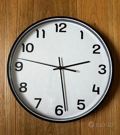 Orologio da parete, nero, IKEA PLUTTIS 28 cm