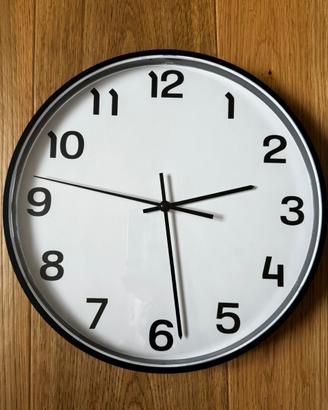 Orologio da parete, nero, IKEA PLUTTIS 28 cm